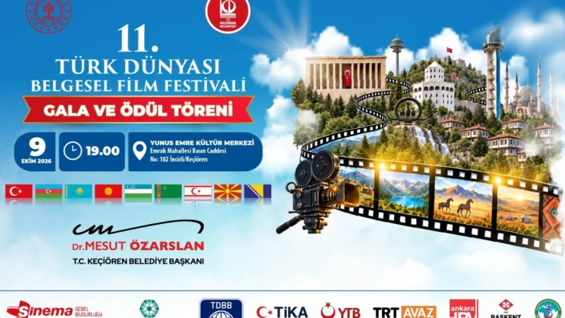11. Türk Dünyası Belgesel Film Festivali Keçiören'in Ev Sahipliğinde Düzenlenecek