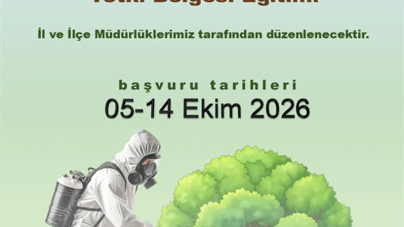 Ardahan'da Bitki Koruma Ürünleri Uygulama Yetki Belgesi Eğitimi Başlıyor