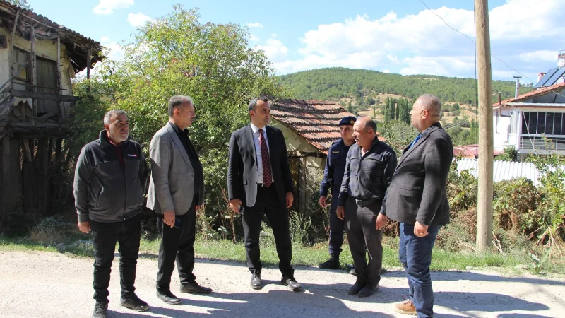 Banaz'da Köy Altyapı Çalışmaları Yerinde İncelendi