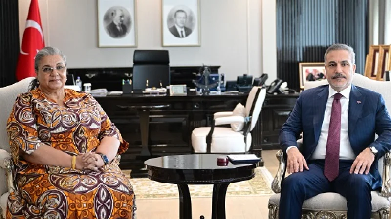 Dışişleri Bakanı Hakan Fidan, BM Libya Özel Temsilcisi Tetteh'i Kabul Etti