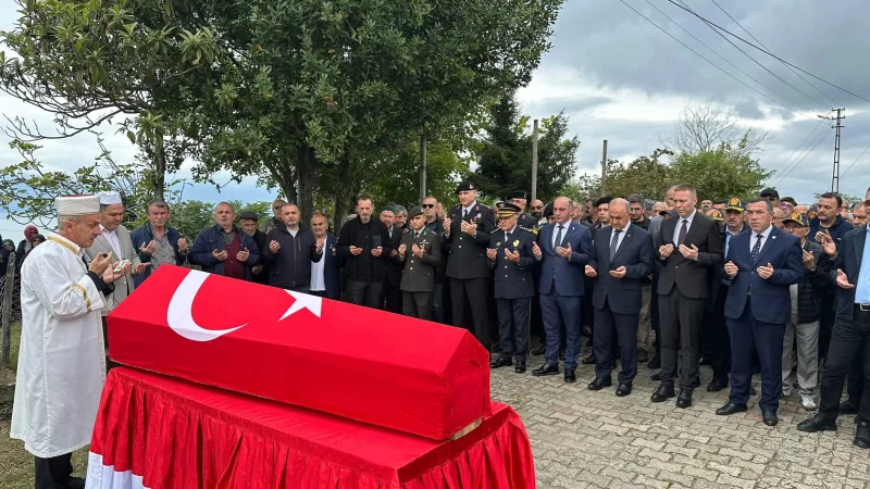 Fatsa'da Kıbrıs Gazisi Cemil Aydın İçin Askeri Tören