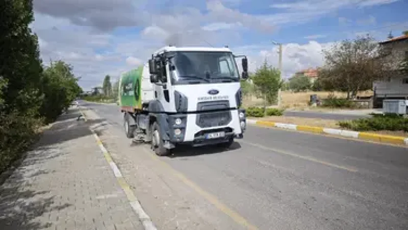 Kırşehir Belediyesinden Hacıbektaş'a Temizlik Desteği