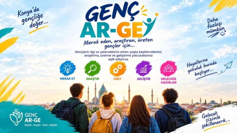 Konya'da Genç AR-GE Projesi ile Öğrenciler Bilim ve Teknolojiyle Buluşuyor