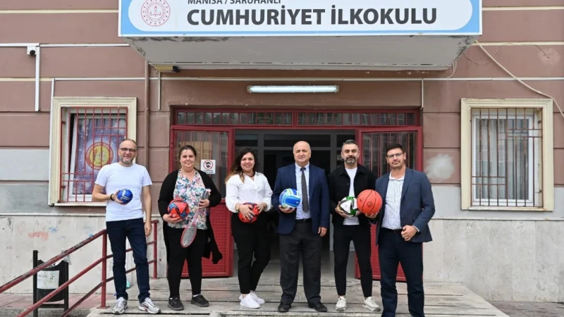 Manisa'da Okulların Spor Altyapısına Kapsamlı Destek