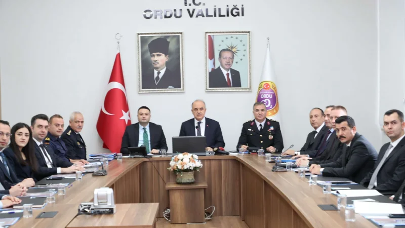 Ordu Valiliği'nden 2026 Asayiş Raporu: Suçla Mücadelede Kapsamlı Veriler Paylaşıldı