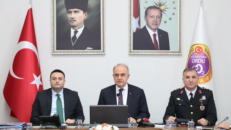 Ordu'da Asayiş ve Güvenlik Değerlendirildi: Motosiklet Kazaları ve Uyuşturucuyla Mücadele Vurgusu