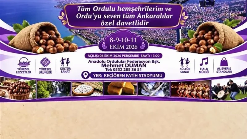 5. Ordu Günleri Başkent Ankara'da Başlıyor