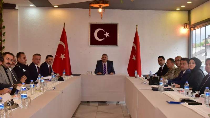 Ağrı'da Eylül Ayı Güvenlik ve Asayiş Koordinasyon Toplantısı Düzenlendi
