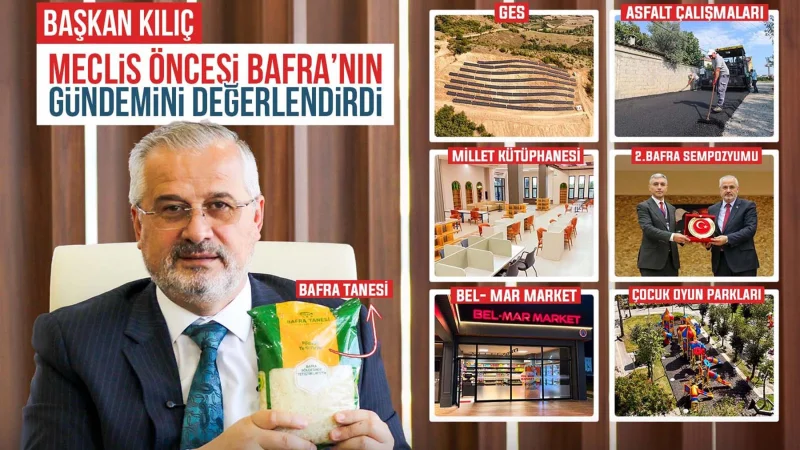 Bafra Belediyesi'nden Yatırım ve Proje Değerlendirmesi: Gündem Meclis Öncesi Masaya Yatırıldı
