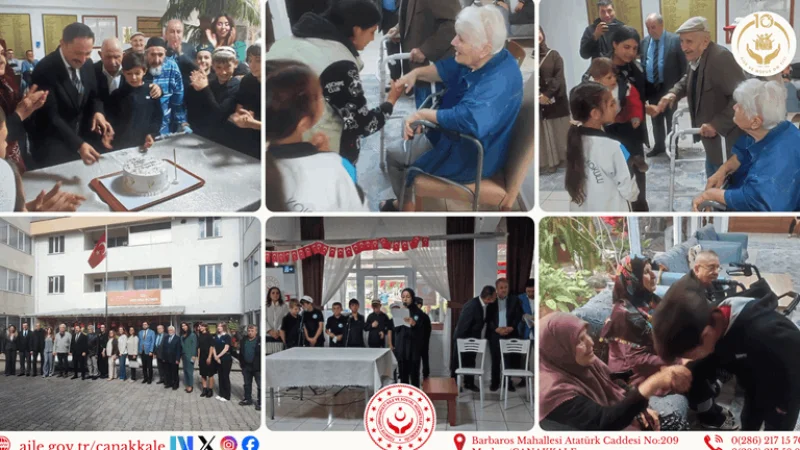 Biga'da 1 Ekim Dünya Yaşlılar Günü'nde Anlamlı Buluşma