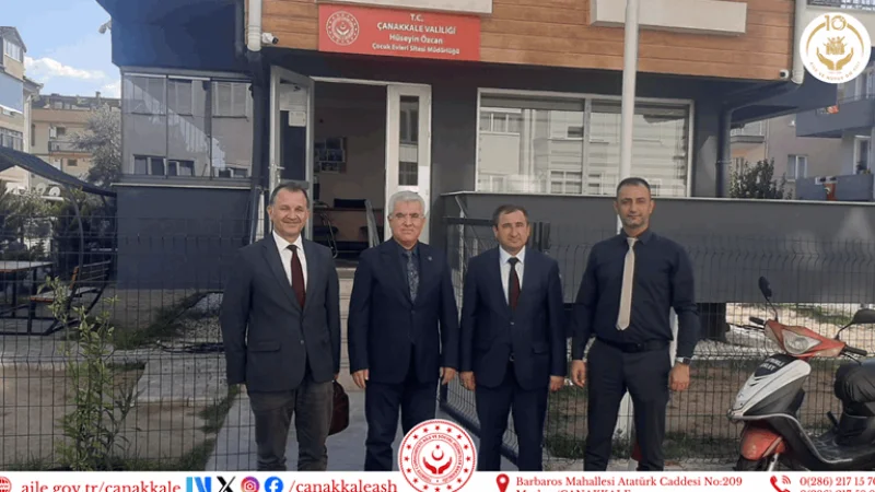 Çanakkale'de Kurumlar Arası İş Birliği: Hüseyin Özcan Çocuk Evleri Sitesi'ne Ziyaret
