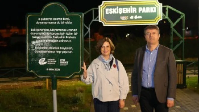 Eskişehir Büyükşehir Belediyesi tarafından Adıyaman'da yapılan Eskişehir Parkı açıldı