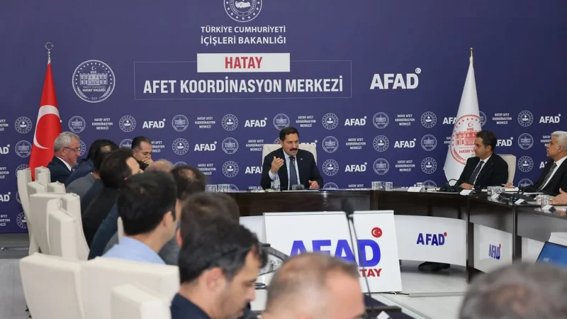 Hatay'da Olumsuz Hava Koşullarına Karşı Meteorolojik Durum Değerlendirme Toplantısı