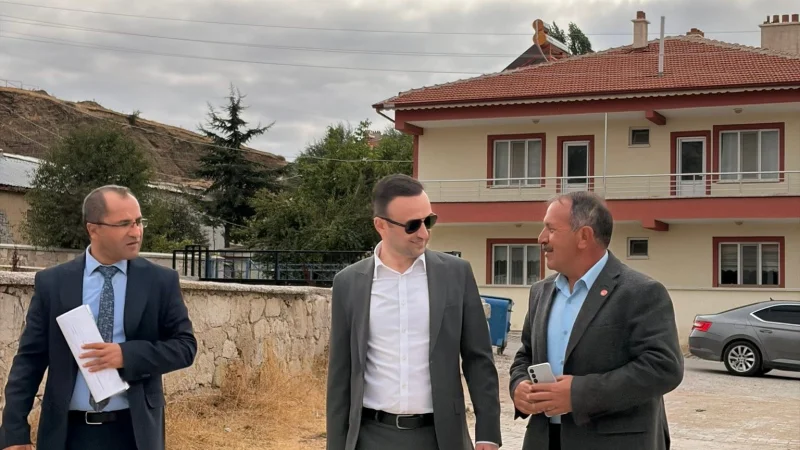 İscehisar Kaymakamı Enis Akdağoğlu Köy Yatırımlarını Denetledi
