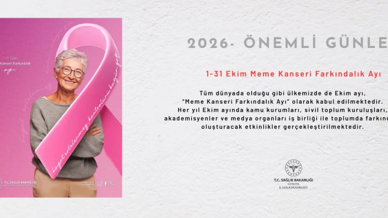 Kütahya İl Sağlık Müdürlüğü'nden Meme Kanseri Farkındalık Ayı Çağrısı