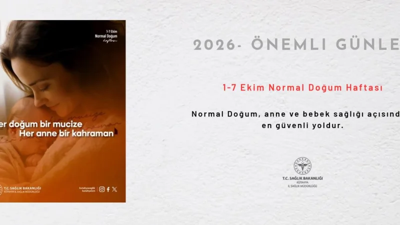 Kütahya İl Sağlık Müdürlüğü'nden 'Normal Doğum' Vurgusu