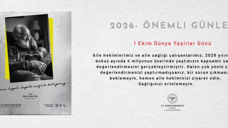 Kütahya'da Yaşlılara Yönelik Kapsamlı Sağlık Değerlendirmesi