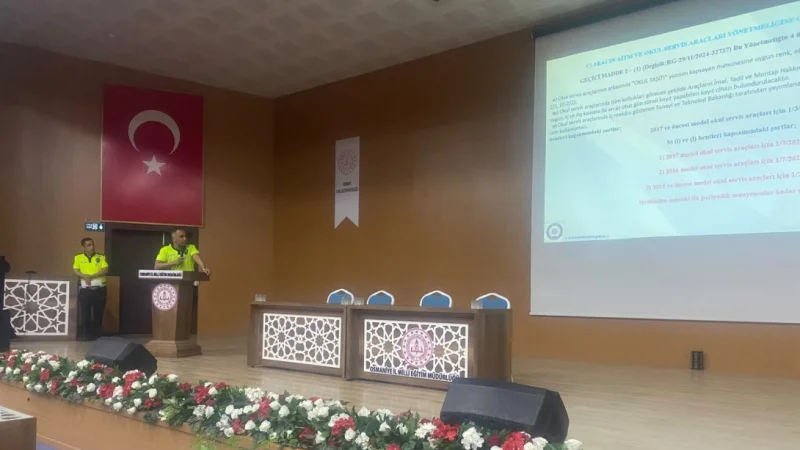 Osmaniye'de Taşımalı Eğitim Şoförlerine Güvenlik Eğitimi Verildi