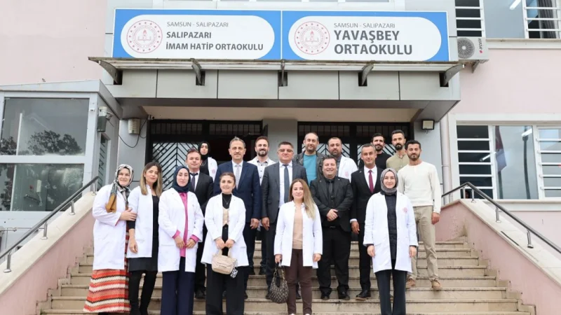 Samsun İl Milli Eğitim Müdürü Dr. Murat Ağar'dan Salıpazarı'nda Eğitim İncelemeleri