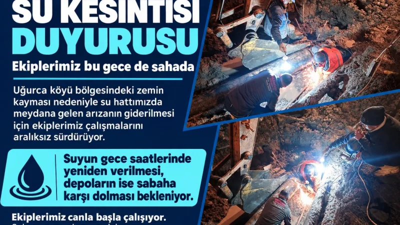 Şebinkarahisar'da Su Kesintisi Açıklaması: Zemin Kaymaları Arızalara Yol Açıyor