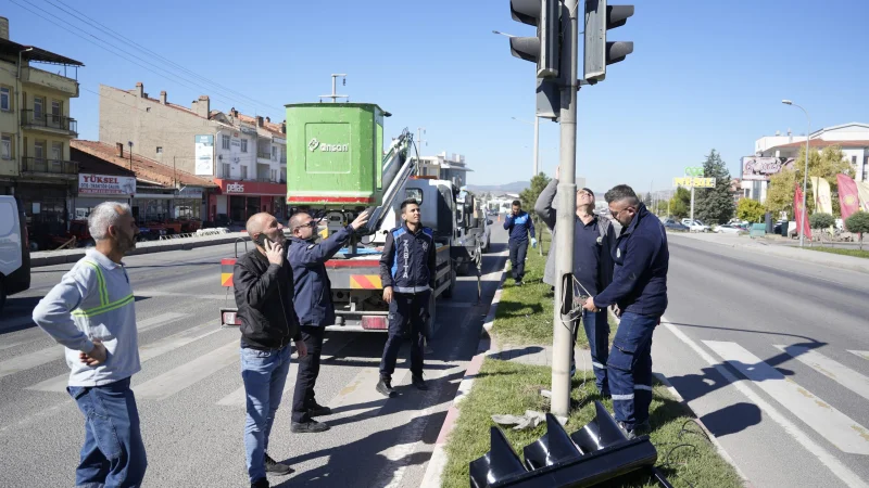 Tavşanlı Çevre Yolu'nda Trafik Sinyalizasyon Sistemleri Yenileniyor