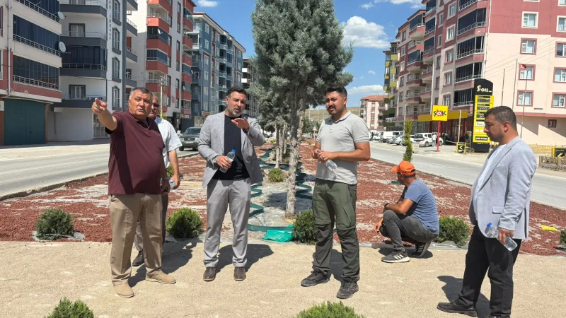 Yerköy'de İlçe Girişine Kuru Peyzaj Düzenlemesi Başlatıldı