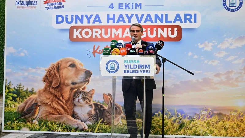 Yıldırım'da 4 Ekim Dünya Hayvanları Koruma Günü Etkinliği