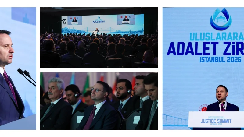 Adalet Bakanı Akın Gürlek İstanbul'daki Uluslararası Adalet Zirvesi'nde Konuştu
