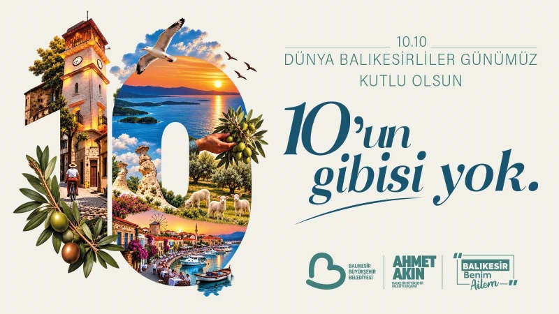 Balıkesir'de 10.10 Dünya Balıkesirliler Günü Coşkusu Başlıyor