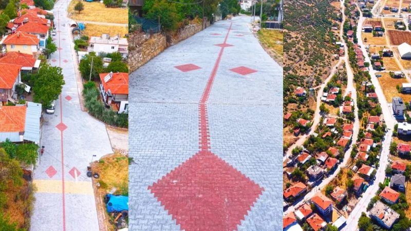 Bucak'ta 8 Bin Metrekarelik Yol Kilit Parke Taşlarıyla Kaplandı