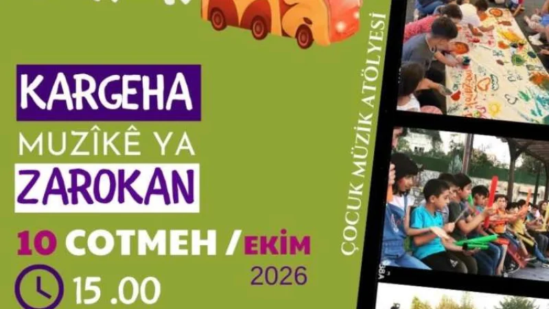 Çınar'da Çocuklara Yönelik Gezici Sanat Atölyeleri Başlıyor