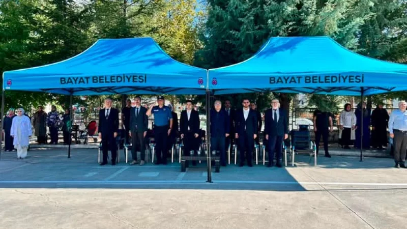 Çorum Bayat'ta 2026-2027 Eğitim Öğretim Yılı İlköğretim Haftası Kutlandı