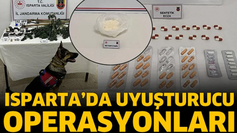 Isparta'da Jandarmadan Uyuşturucu Operasyonu: 62 Gözaltı