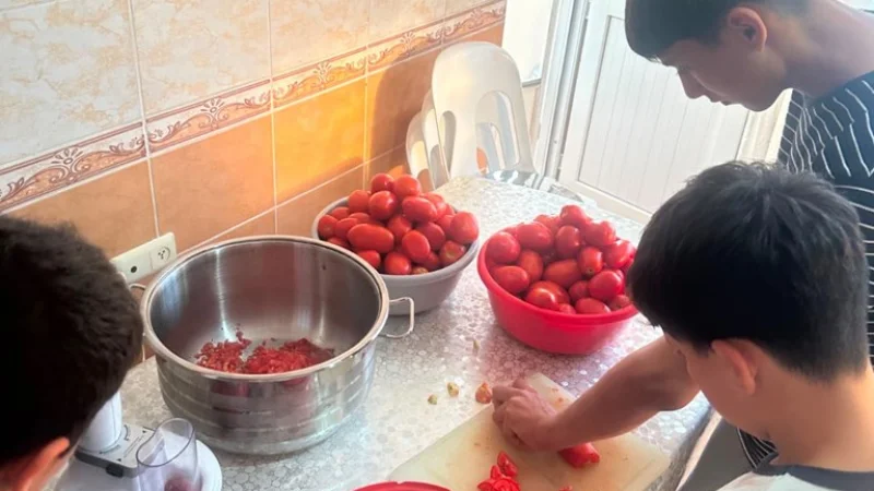 Kilis'te Koruma Altındaki Çocuklardan Kış Hazırlığı