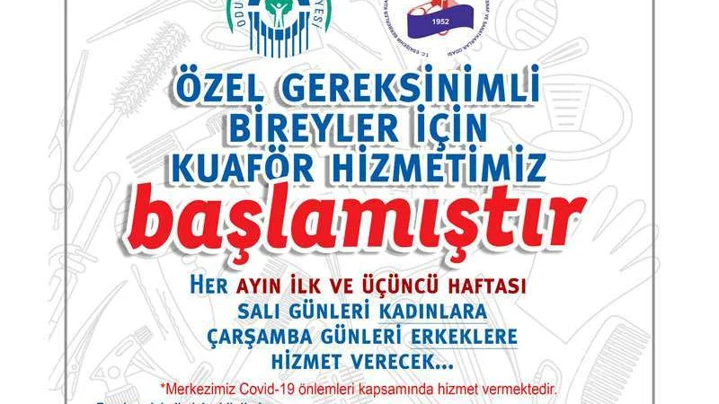 Odunpazarı Belediyesi'nden Özel Gereksinimli Bireylere Kuaför Hizmeti