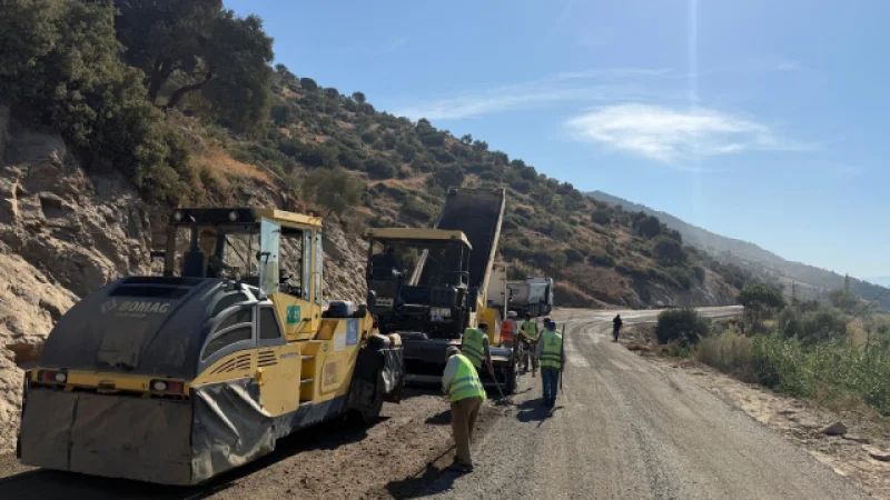 Aydın'da Ulaşım Altyapısı İçin Yol Yapım ve Yenileme Çalışmaları Sürüyor