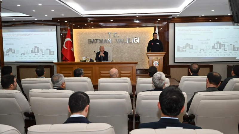 Batman'da Afetlere Karşı Dirençli Şehir Hedefi: İRAP Toplantısı Düzenlendi