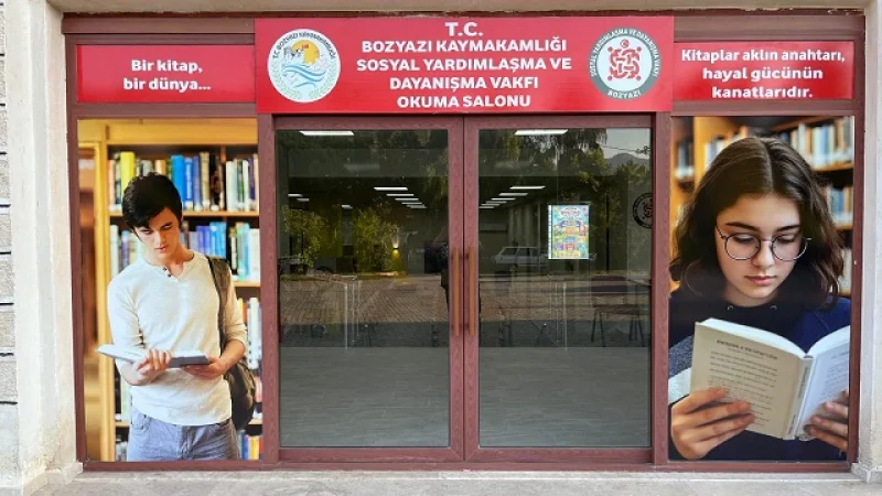 Bozyazı'da Okuma Salonu ve Sosyal Yaşam Alanı Öğrencileri Ağırlıyor