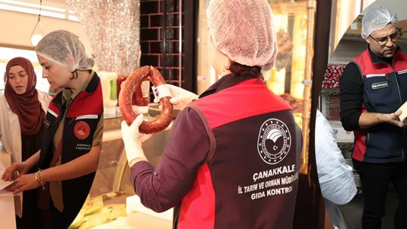 Çanakkale'de Gıda Denetimlerinde 1 Milyon Liraya Yakın Ceza