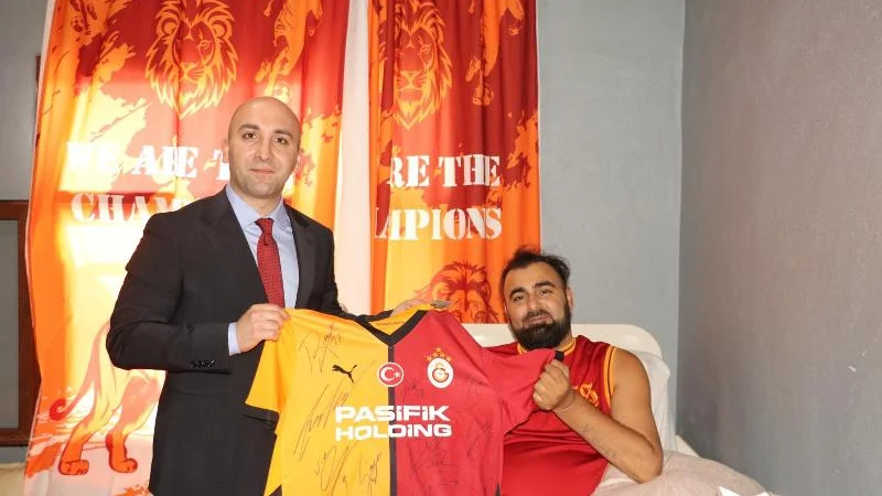 Ceylanpınar'da Gazimiz Ali Tekin'e Galatasaray Forması Sürprizi