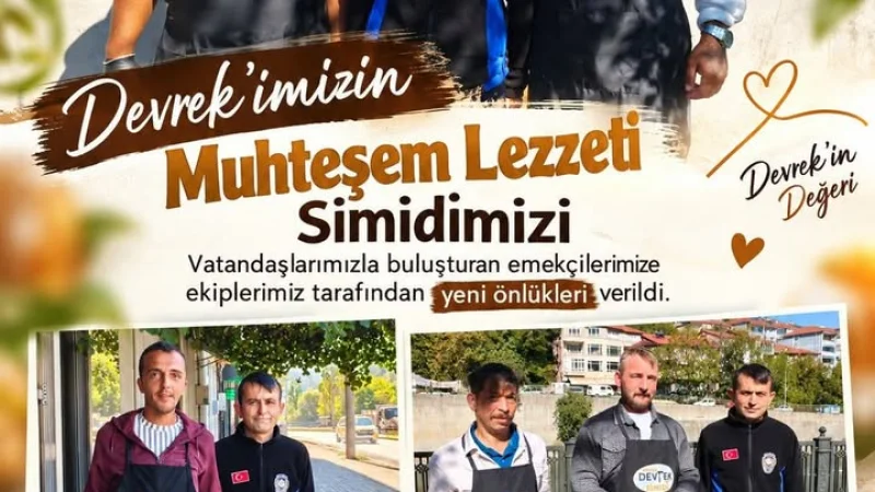 Devrek Belediyesi'nden Simitçi Esnafına Yeni Önlük Desteği