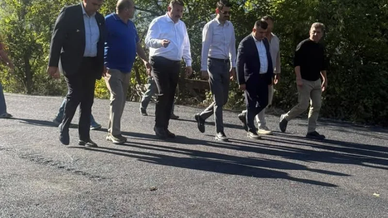 Devrek'in Pınarönü Mahallesi'nde Asfalt Çalışmaları Sürüyor