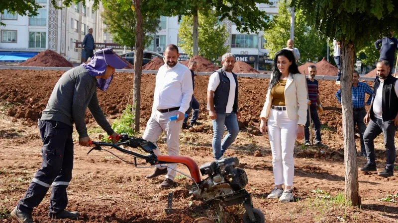 Diyarbakır'da Ahmed Arif Parkı'nda Çalışmalar Sürüyor
