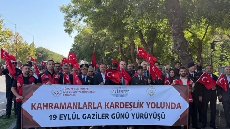 Gaziantep'te 19 Eylül Gaziler Günü Coşkuyla Kutlandı