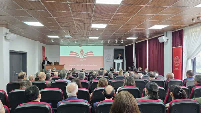Giresun'da Eğitim Yöneticileri Bir Araya Geldi: Yeni Dönem Hedefleri Belirlendi