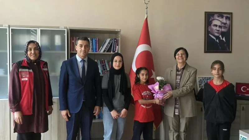 Gümüşhane'de Dünya Kız Çocukları Günü Kapsamında Kurum Ziyareti