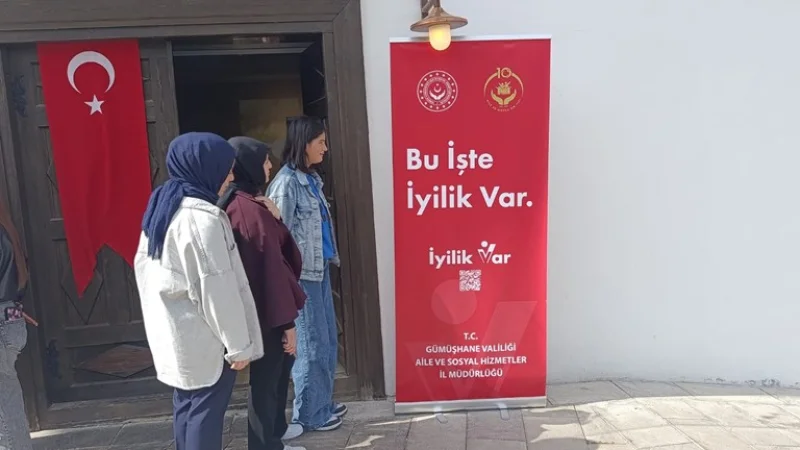 Gümüşhane'de #İyilikVar Projesiyle Şehit ve Gazi Yakınları Çocuklarla Buluştu