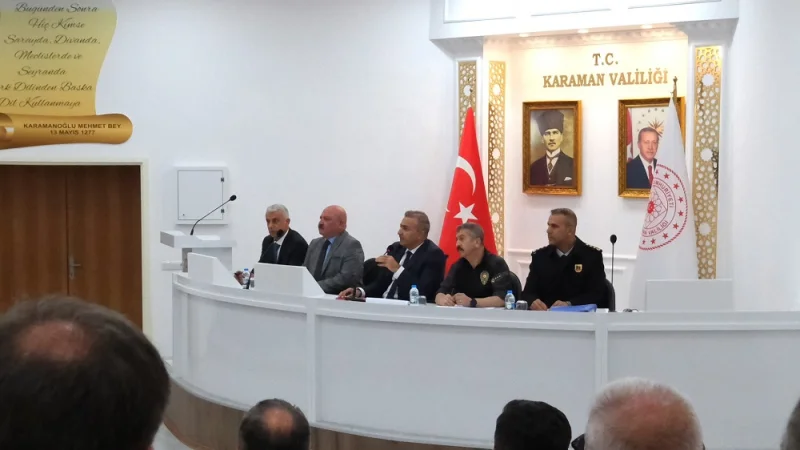 Karaman'da Okul Güvenliği Masaya Yatırıldı