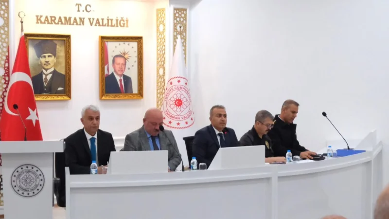 Karaman'da Okul Güvenliği Masaya Yatırıldı