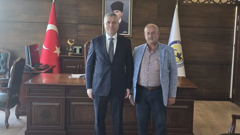 Şehit Babası Yakup Özbakış'tan İlkadım Kaymakamı Demir'e Ziyaret